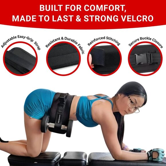 Altair Fitness Hip Thrust Belt for Dumbbells, Kettlebells, Plates 3 Boot… - Picture 3 of 13
